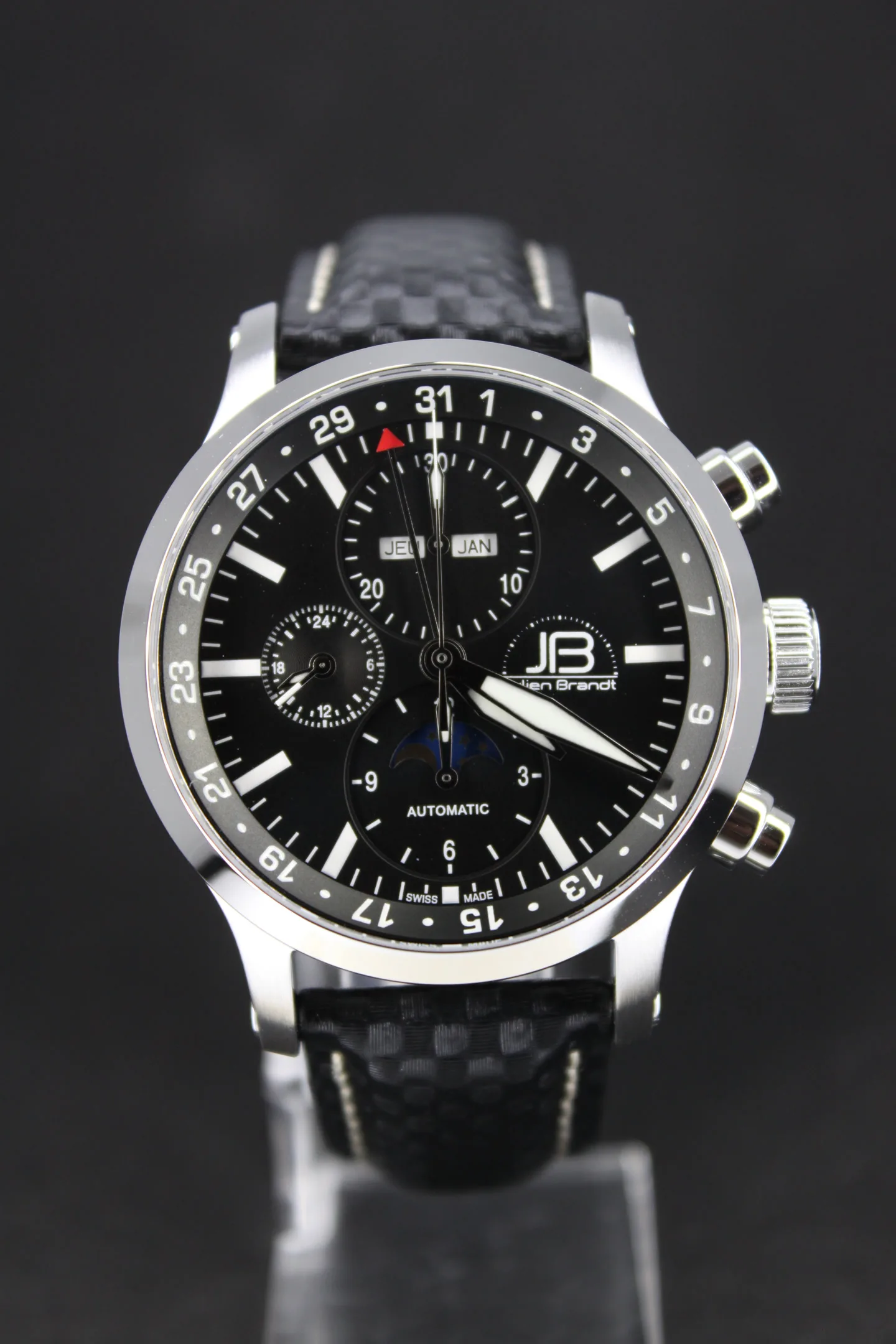 Série 7 Acier, chronographe suisse Julien Brandt
