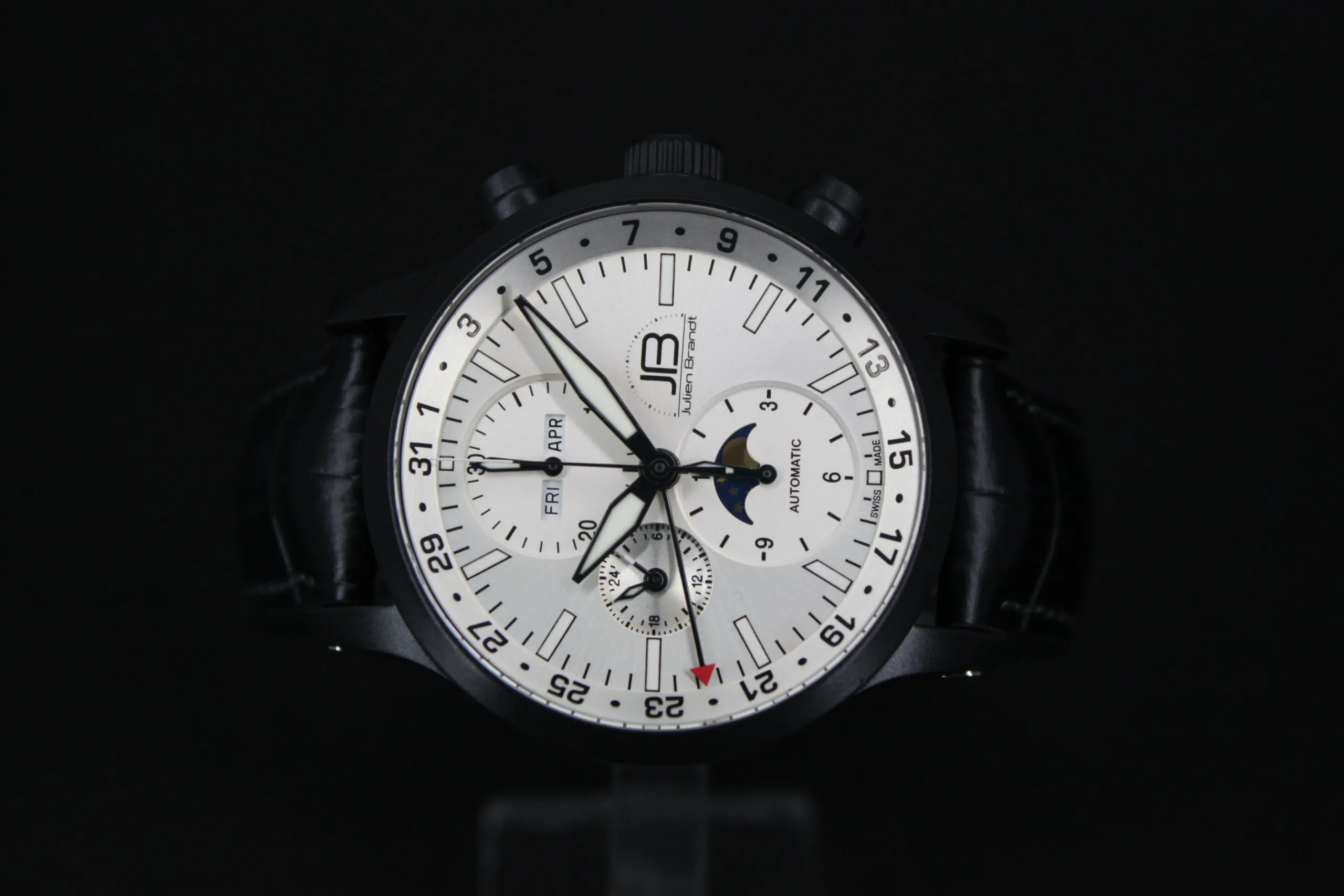 Série 7 Céramique Cadran Blanc, chronographe suisse Julien Brandt