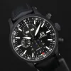 Série 7 Céramique Noire, chronographe suisse Julien Brandt