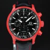 Série 7 Céramique Rouge, chronographe suisse Julien Brandt