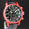 Série 7 Céramique Rouge, chronographe suisse Julien Brandt, vue 2